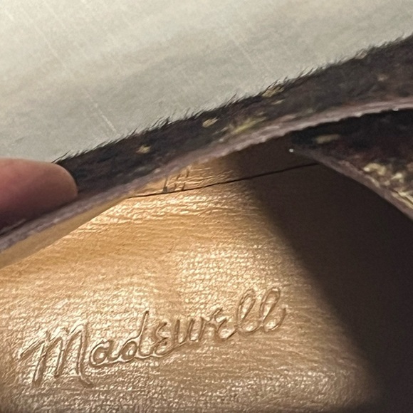 Madewell Leopard Print Genuine Calf Hair Ankle Boots - Picture 5 of 7